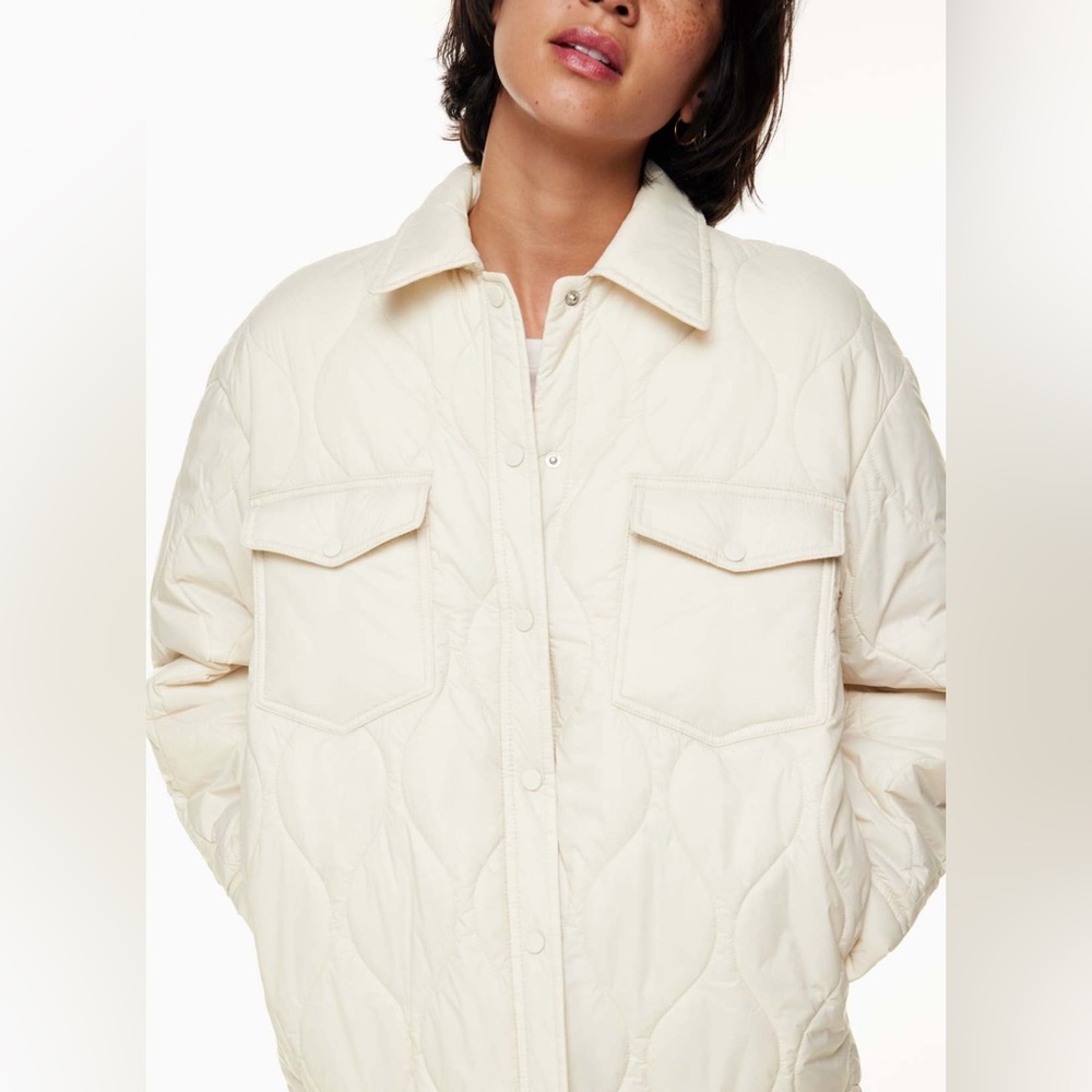 Wilfred Aritzia The Ganna Quilted Jacket Bone XSmall - Picture 11 of 16